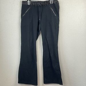 EUC Luciano Dante Womens Black Cozy Pants with Zipper Pockets Size M